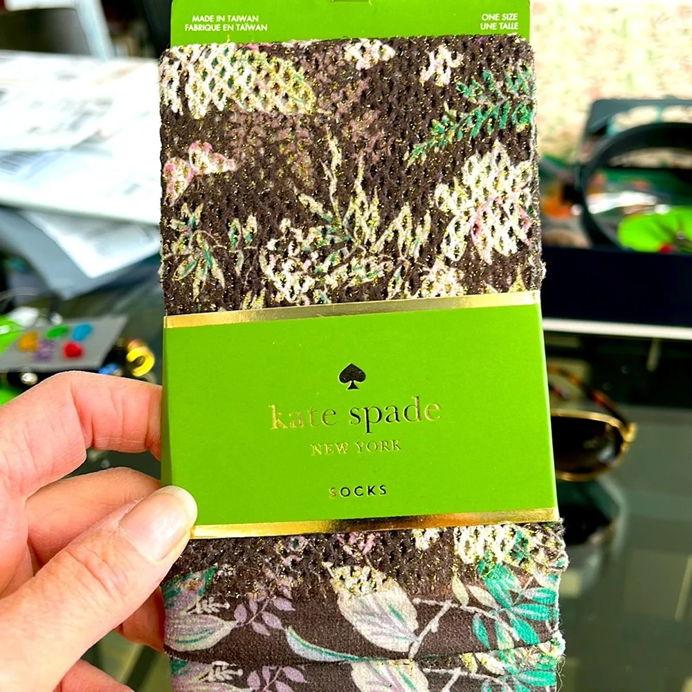 Kate Spade Bronze Gold Floral Metallic Anklets